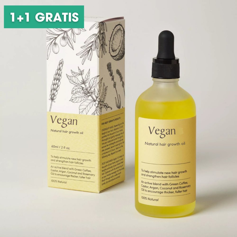 Vegan Vækst Elixir™ - Hårvækstolie - 1+1 GRATIS