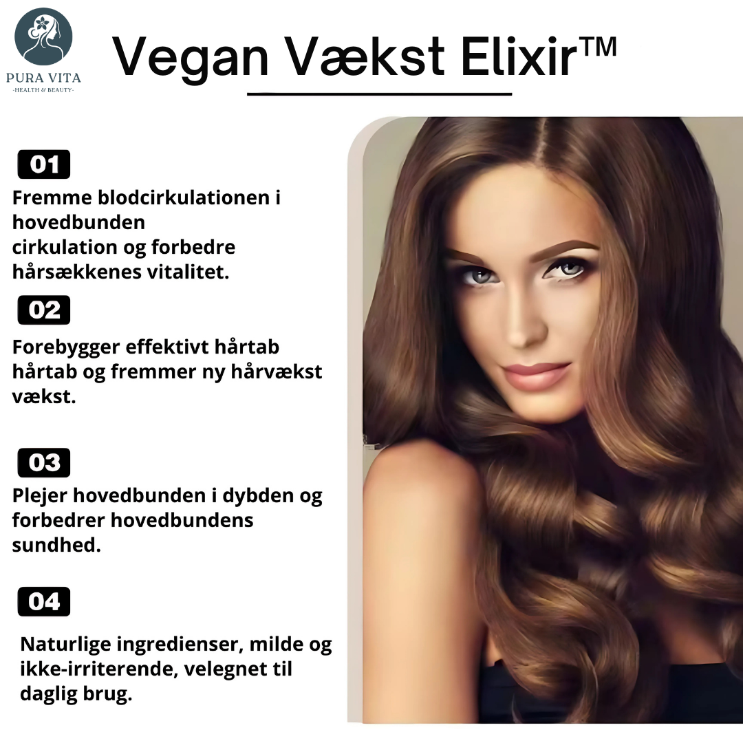 Vegan Vækst Elixir™ - Hårvækstolie - 1+1 GRATIS